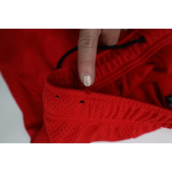 Vintage Y2K Nike Mens Small Travis Scott Mini Swoosh Above Knee Mesh Shorts Red - Picture 9 of 13